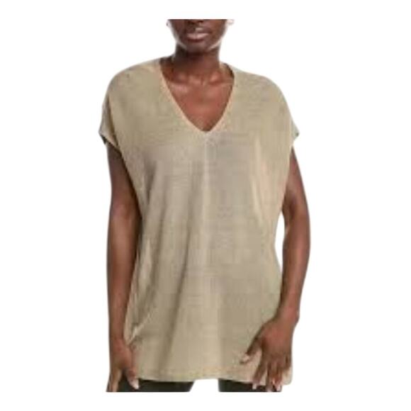 Eileen Fisher Tops - Eileen Fisher women's Organic linen tunic beige Minimalist Lagenlook Resort Wear